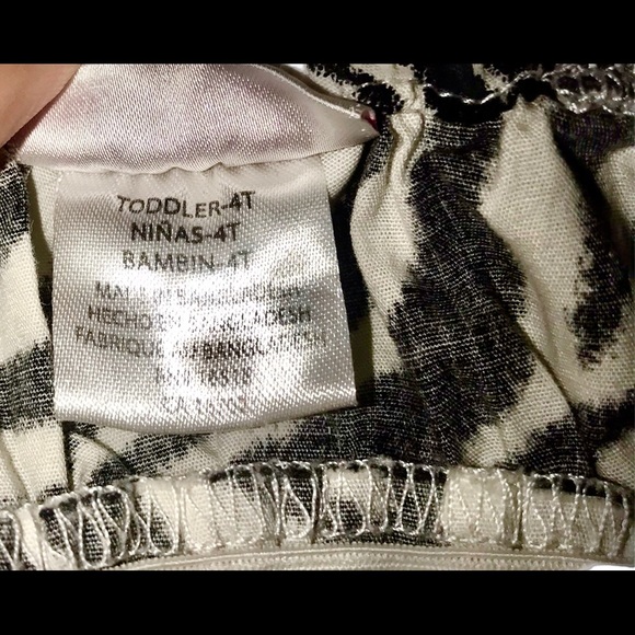 YOUNGLAND ZEBRA GIRLS DRESS SIZE 4T - Picture 8 of 9